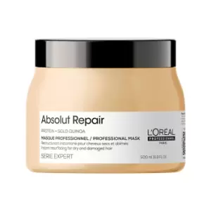 image of LOreal Serie Expert Absolut Repair Gold Quinoa And Protein Hair Mask 500ml