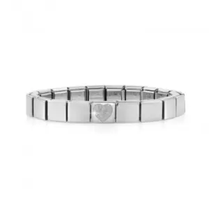 Image of Classic Glam Silver Glitter Heart Bracelet Kit 239101/07
