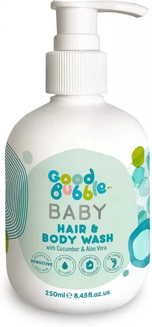 image of Good Bubble Baby Cucumber and Aloe Vera Hair Body Wash