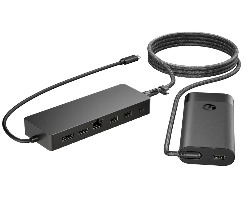 Image of HP Universal USB-C Hub and Laptop Charger Combo