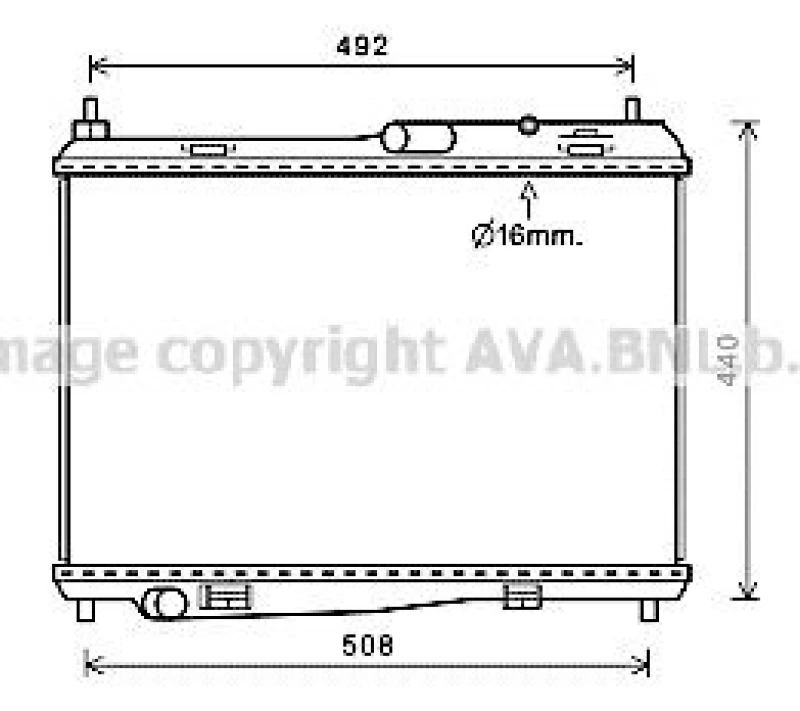 Image of Engine radiator PRASCO FD2620