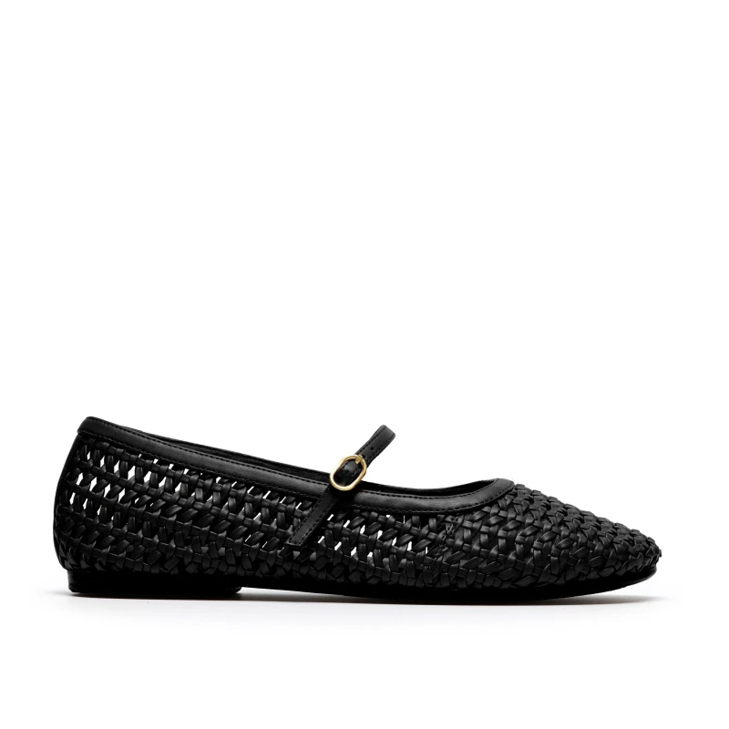 Image of Clarks Clarks Livia Sky Blt Ld62 Black Weave female 4 (37)