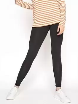 Image of Long Tall Sally Cotton Elastane Legging Long, Black, Size 10, Length Long, Women