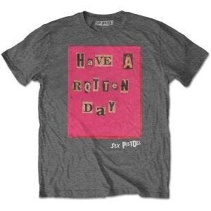 Image of The Sex Pistols - Rotten Day Mens Large T-Shirt - Charcoal Grey