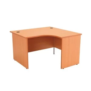 Image of Jemini Beech Right Hand Panel End Radial Desk 1200mm KF838060
