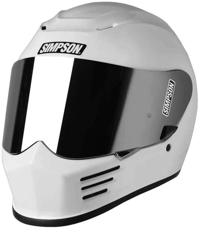 Image of Simpson ECE22.06 Speed White Full Face Helmet Size XS