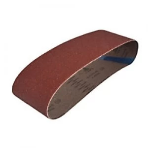 Image of Faithfull FAIAB75457M Sanding Belt 80G Coarse Medium Brown Pack of 3