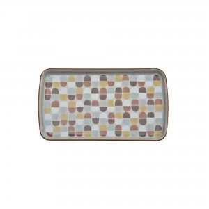 Image of Denby Heritage Flagstone Accent Small Rectangular Platter Near Perfect