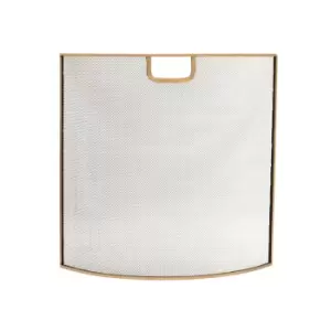 Image of Iron Fire Screen Brass