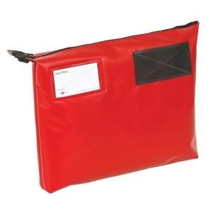 image of Flat Mail Gusset Pouch A4 381mm x 336mm Red GP1R