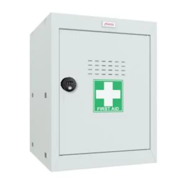 Phoenix MC Series Size 2 Cube Locker in Light Grey with Combination