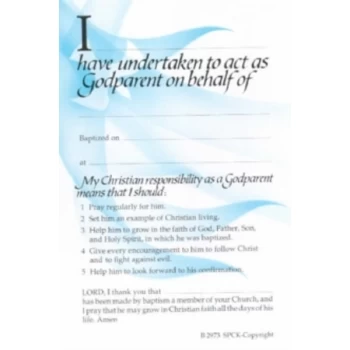 Image of Godparent Card: Blue (2973) : Pack of 50