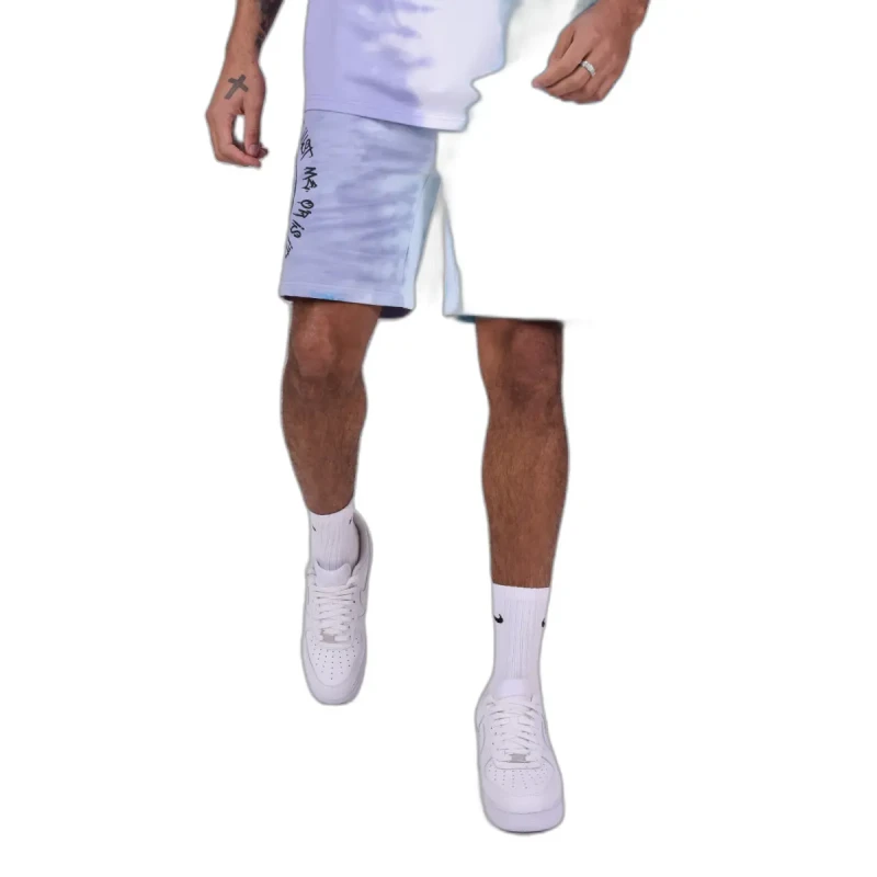 Image of Project X Paris Two-tone gradient smiley shorts Project X Paris Violet Male S
