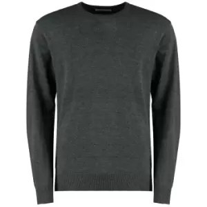 Image of Kustom Kit Mens Arundel Crew Neck Sweater (L) (Graphite Grey)