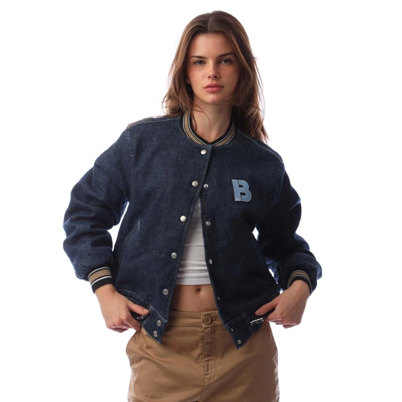 Image of Boss Womens 9.0 Denim Jacket Medium Blue female 6 (XS)