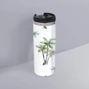 Image of Palm Tree Pattern Stainless Steel Travel Mug
