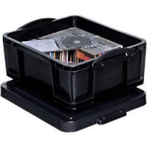 Image of Really Useful Box Plastic Storage 18 Litre Black 390 x 480 x 230 mm