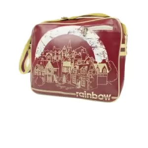 image of Rainbow Village Messenger Bag (One Size) (Burgundy/Light Yellow/White)