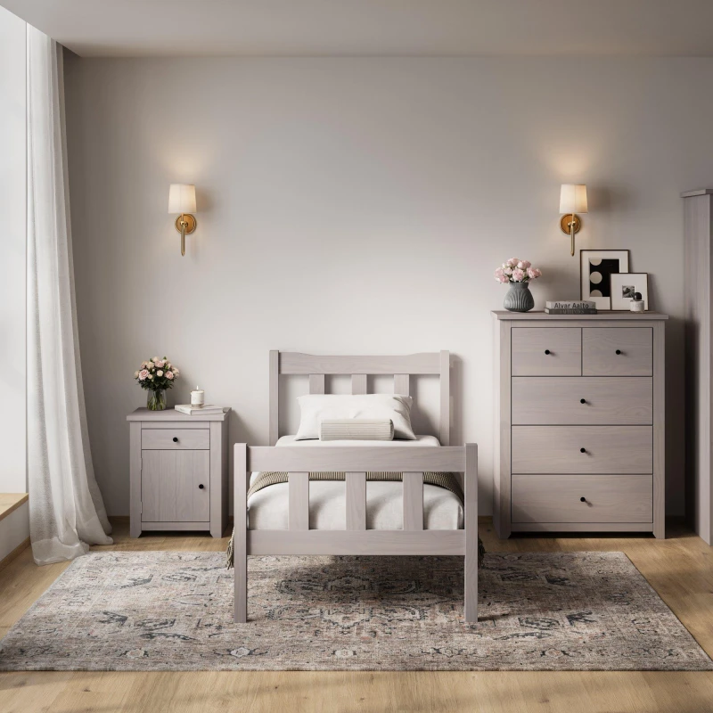Image of LPD Havana Bed Grey unisex King