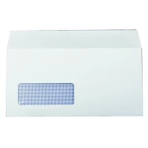 Image of Q-Connect DL Envelopes Window Self Seal 100gsm White Pack of 1000 7138