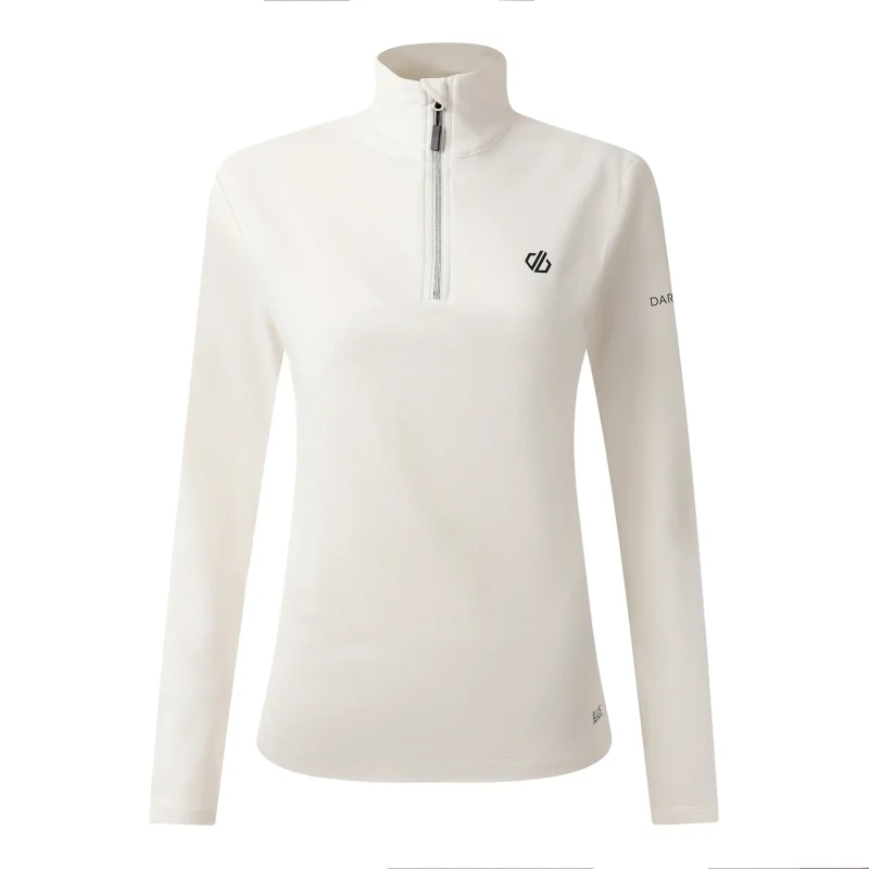 Image of Stretch 1/2 zip base layer For Her Dare 2B Lowline II Blanc Female 44