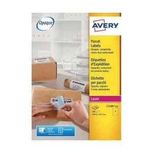 image of Avery L7168 250 199.6 x 143.5mm Address Labels with BlockOut Technology Pack of 500 Labels