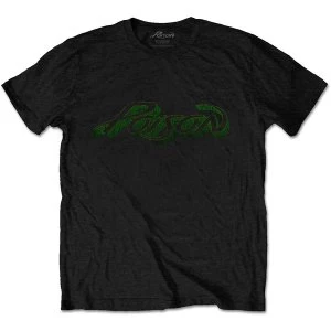 Image of Poison - Vintage Logo Unisex Large T-Shirt - Black