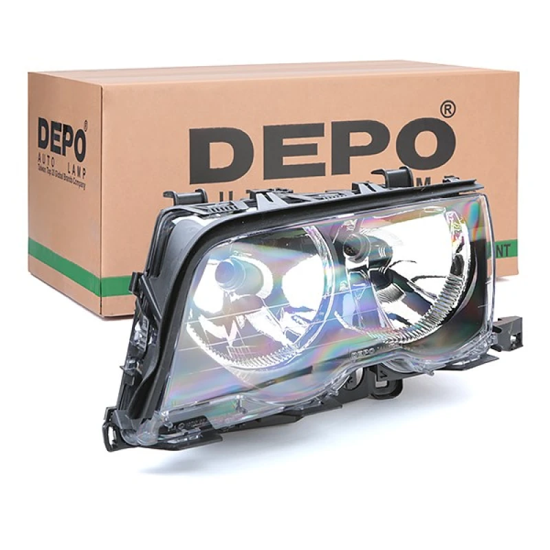 Image of JOHNS 20 08 09 Headlights H7/H7, Left, with motor for headlamp levelling, FF Headlight (259)