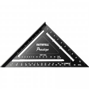 image of Faithfull Prestige Quick Square Black Aluminium 300mm