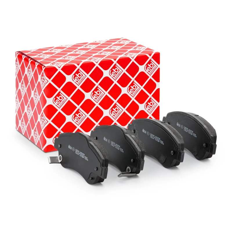 Image of FEBI BILSTEIN 16806 Brake pad set Front Axle, with acoustic wear warning Brake Pad Set,disc brake (402)