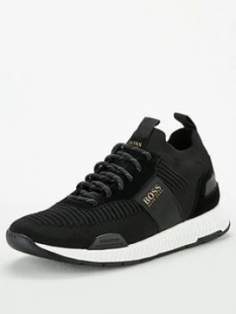 Image of Hugo Boss Titanium Knit Runner Trainers Size 10 Men