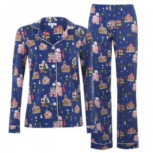 image of Bedhead Gingerbread Pyjama Set - Gingerbred Vill