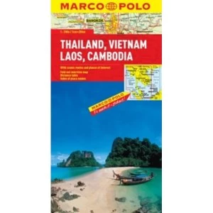 image of Thailand, Vietnam, Laos, Cambodia Marco Polo Map by Marco Polo (Sheet map, folded, 2011)