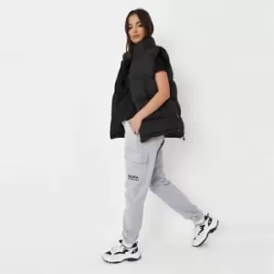 image of Missguided Maternity Mama Patch Jogger - Grey