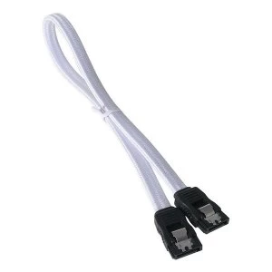 Image of BitFenix Alchemy SATA 6GB/s braided cable 30cm - White