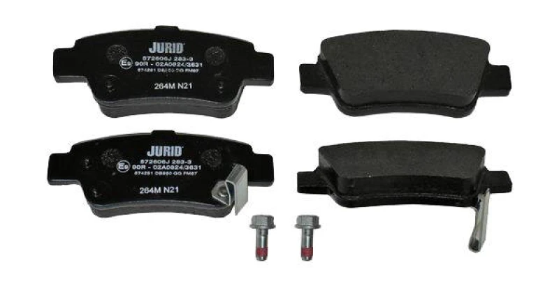 Image of JURID 572606J Brake pad set with acoustic wear warning, with accessories Brake Pad Set,disc brake (402)