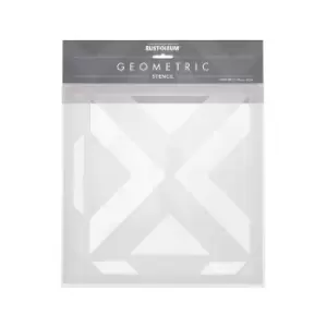 image of Pack of 2 Rust-Oleum Geometric Stencil Clear