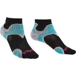 Image of Bridgedale TRAIL SPORT Ultra Light T2 Merino Cool Comfort Womens - Large Black