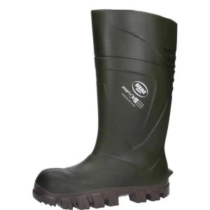 Image of Bekina Steplite XCI Full Safety Wellington Boots Size 9 Green Ref