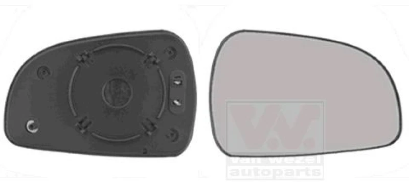 Image of VAN WEZEL Wing mirror glass VAN WEZEL 8245838