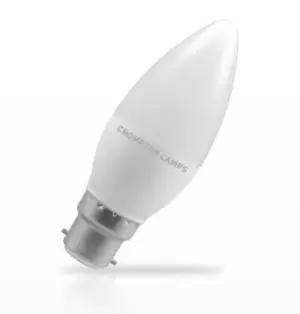 Image of Crompton Lamps LED Candle 5.5W B22 Dimmable Daylight Opal (40W Eqv)