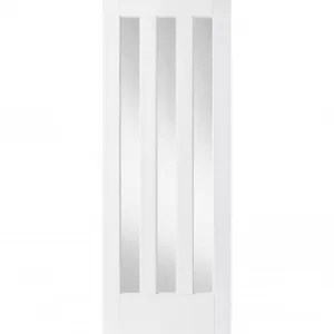Image of Aston Clear 3 Panel White Primed Internal Door- 762mm wide