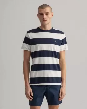Image of GANT Men Barstripe T-Shirt (L) Beige