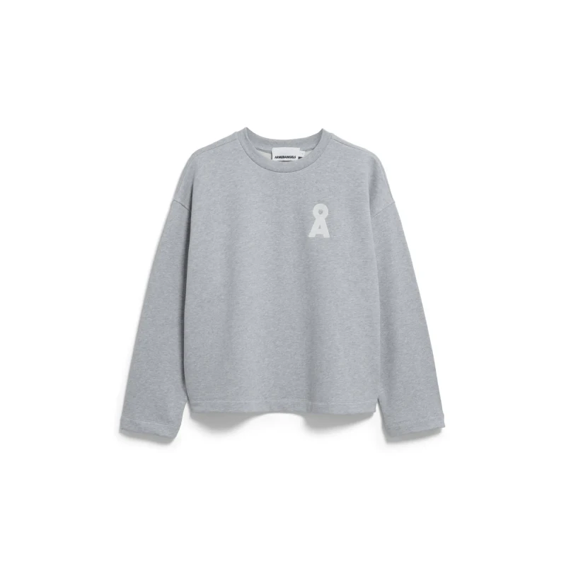 Image of ARMEDANGELS Womens long sleeve T-Shirt Armedangels Frankaa Maarlen Gris Female L