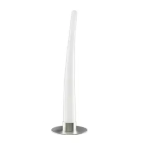 Image of Estalacta Table Lamp 1 Light GU10 Indoor/Outdoor IP44, Silver/Opal White