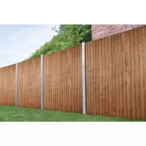 Image of Forest Garden Closeboard Fence Panel 6' x 5'6" (5 Pack) Timber