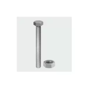 S616SSP Hex Set and Hex Nut A2 Stainless Steel M6 x 16mm Bag of 8 - Timco