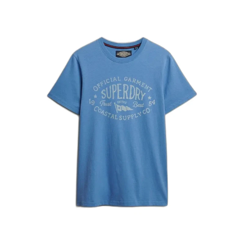 Image of Superdry T-Shirt Superdry Lo-fi Dockside Bleu Male S