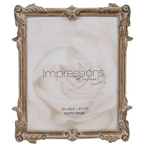 image of 8" x 10" - Impressions Antique Carved Wood Finish Frame