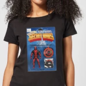 Image of Marvel Deadpool Secret Wars Action Figure Womens T-Shirt - Black